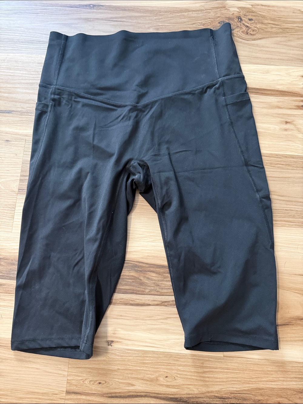 High-Waist Black Women’s  Active Bike Shorts